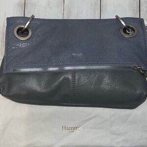 Hammitt VIP Montana medium, Steel Blue reversible crossbody clutch